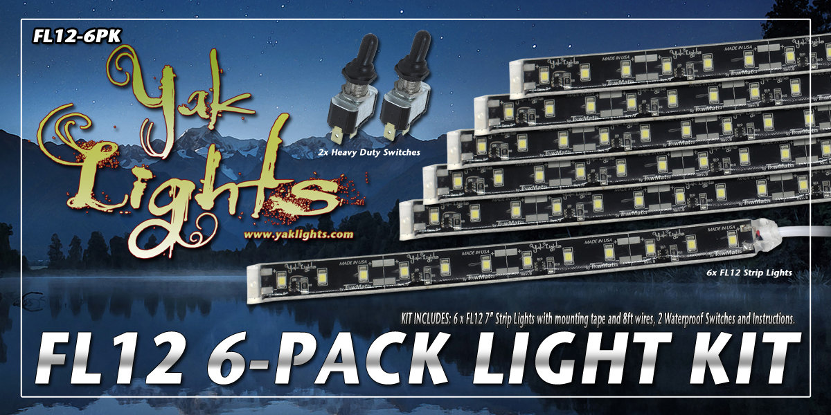 FL12 LED Light Strips 6-Pack (QTY 6)