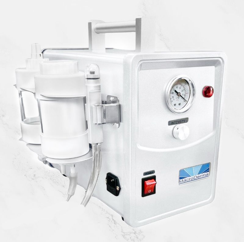 2-in-1 Crystal and Diamond Microdermabrasion Machine With Extra Power For Professionals (White)