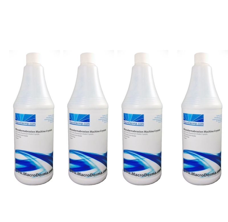 4 Bottles (5 Pounds each) Microdermabrasion Crystals.