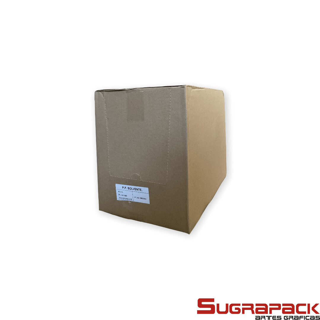 Caja Precinto P.P. Solvente Transparente 48x132