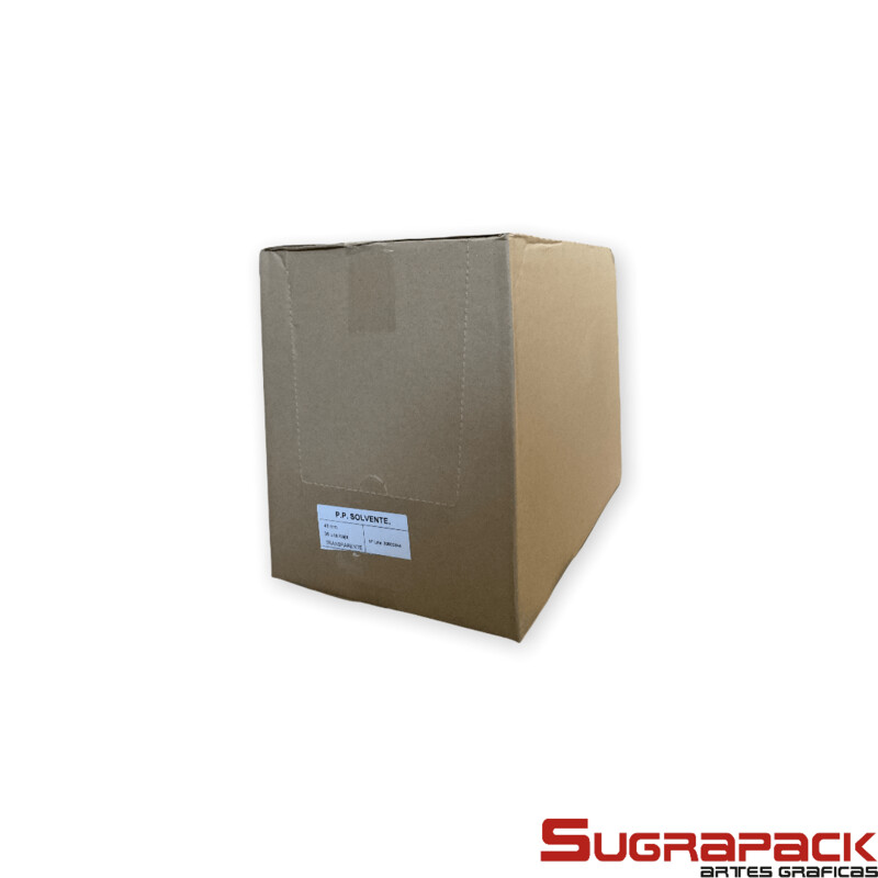 Caja Precinto P.P. Solvente Transparente 48x132
