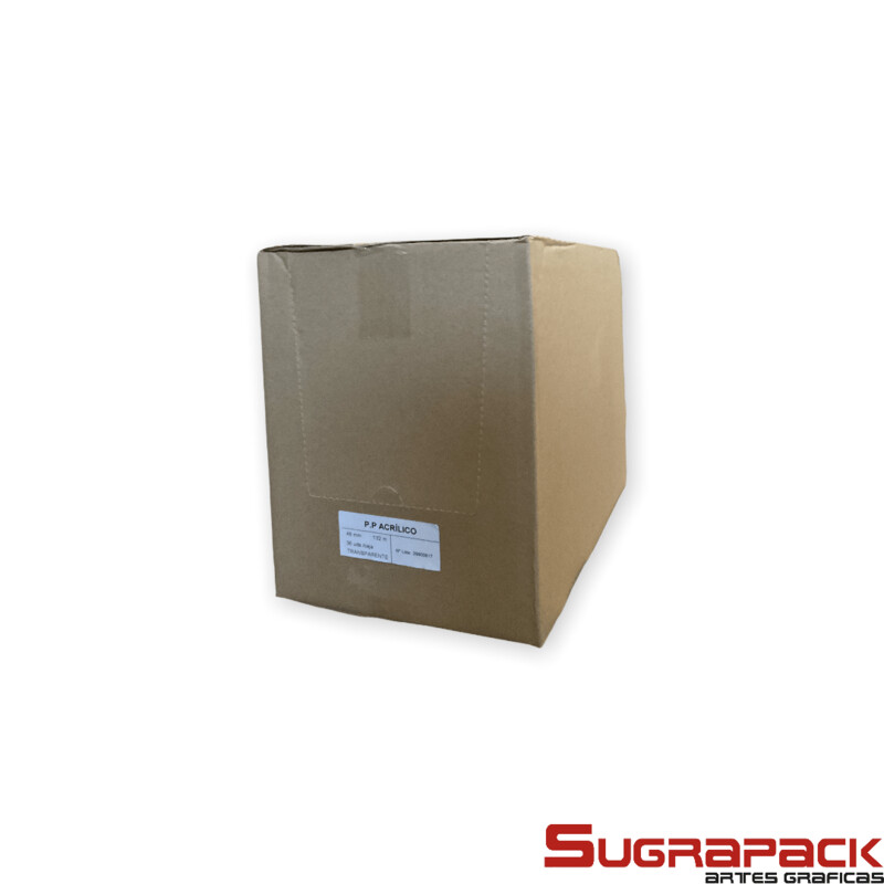Caja precinto P.P Acrílico 48x132mm