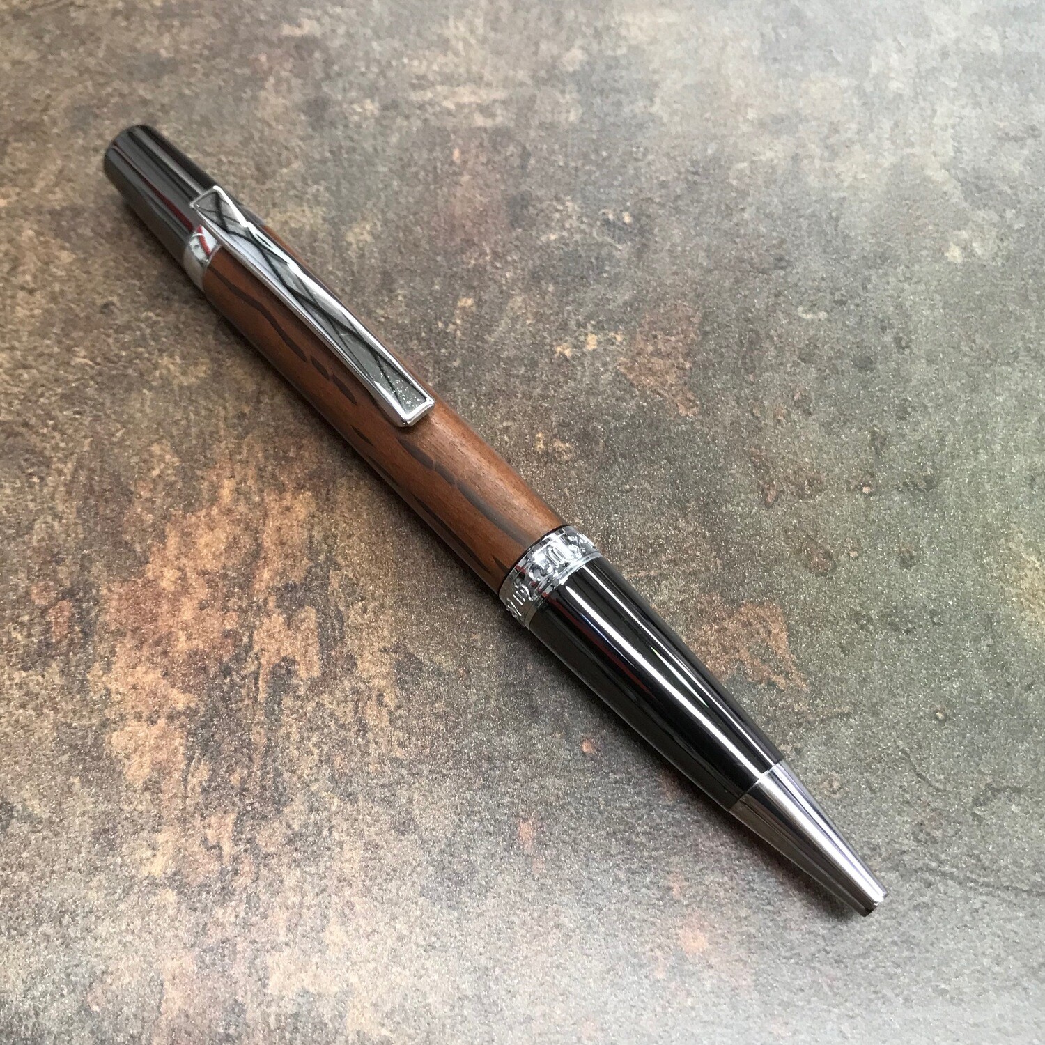 GPW Flat Top Sierra Chrome &amp; Gun Metal Pen Kit
