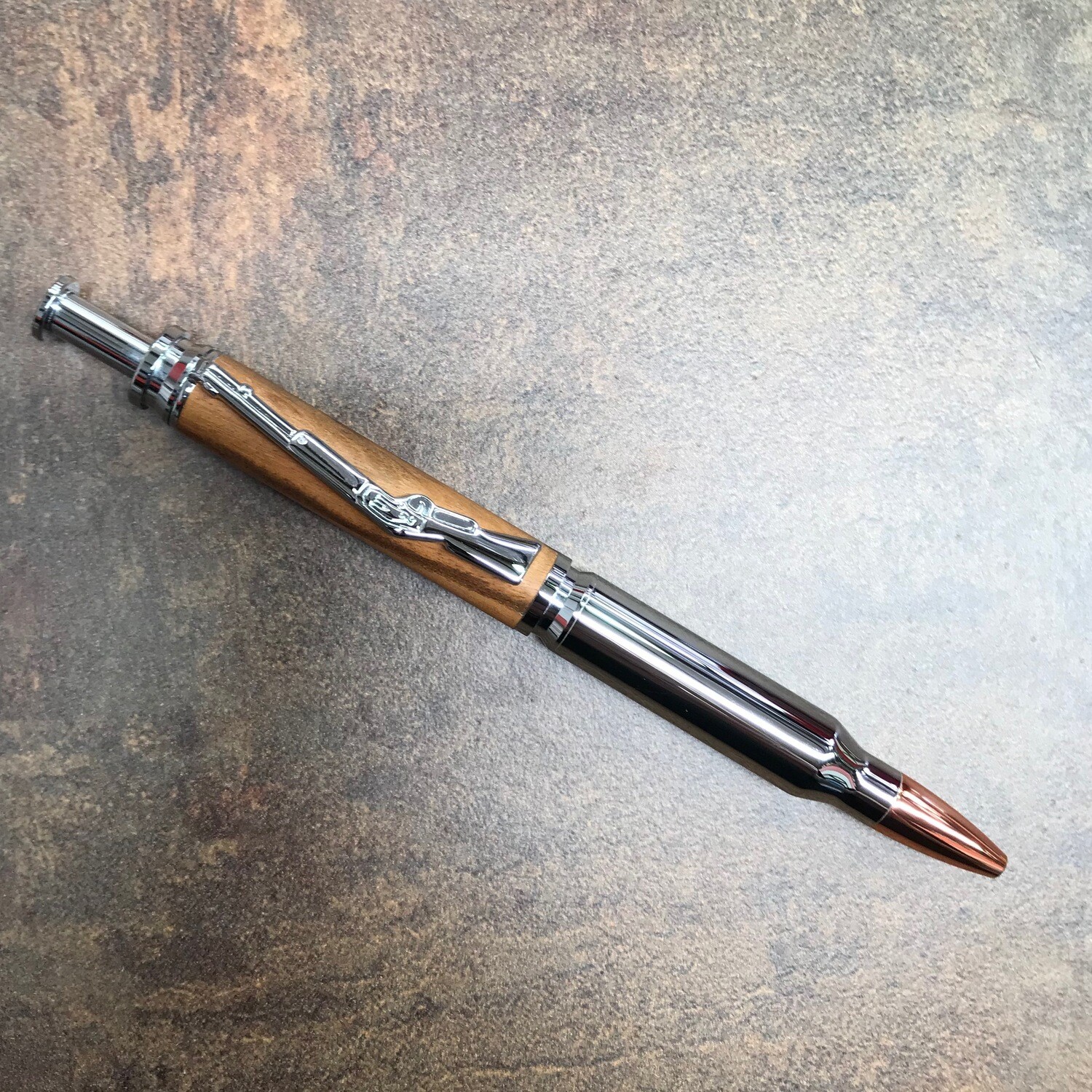 Dayacom Chrome &amp; Copper Click Bullet Pen Kit