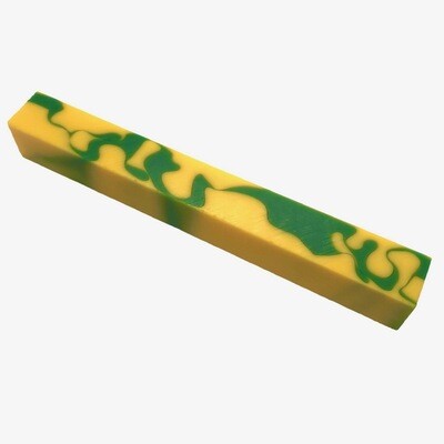 Yellow and Green Acrylic Blank