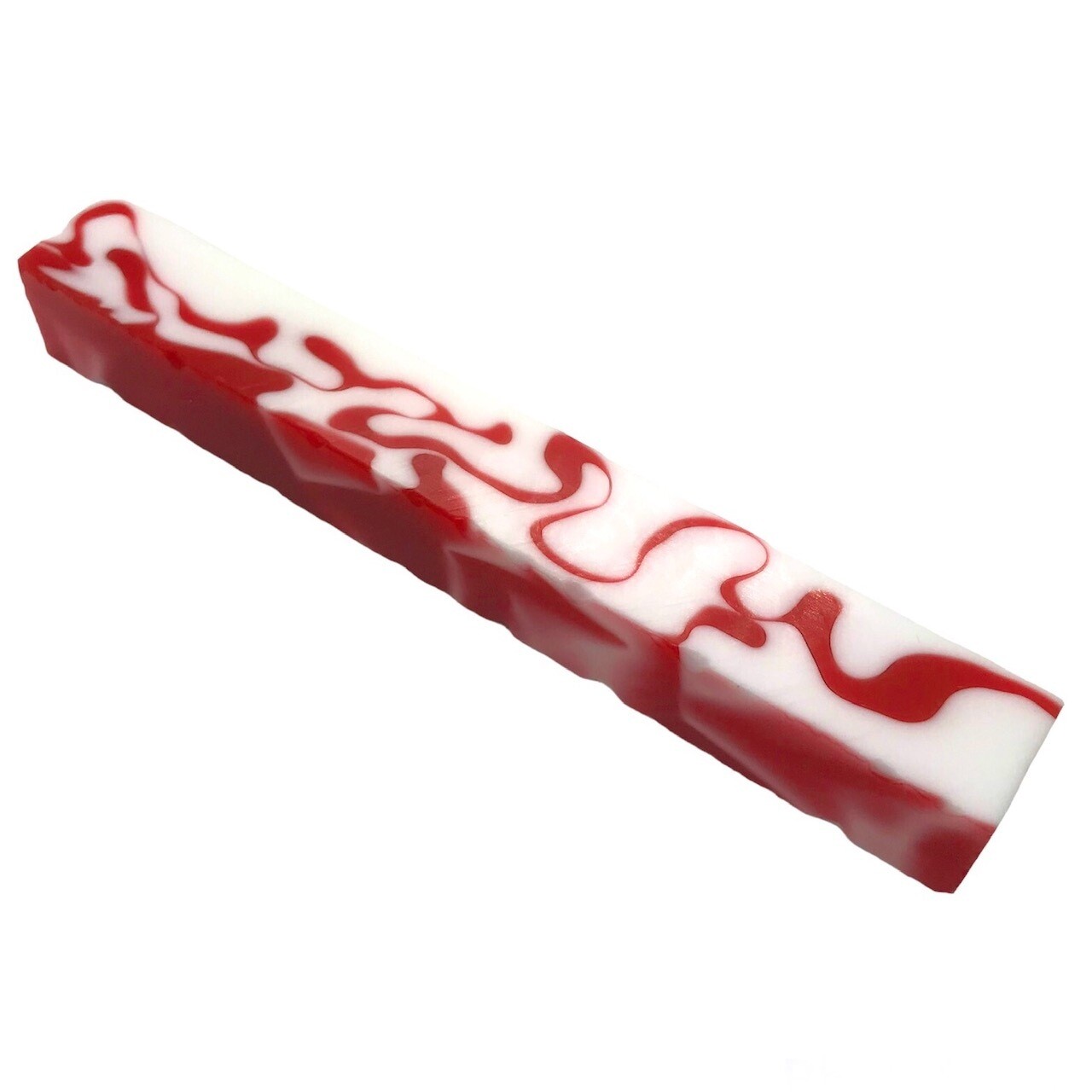 Red and White Acrylic Blank