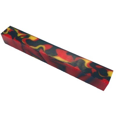 Navy, Red and Yellow Acrylic Blank