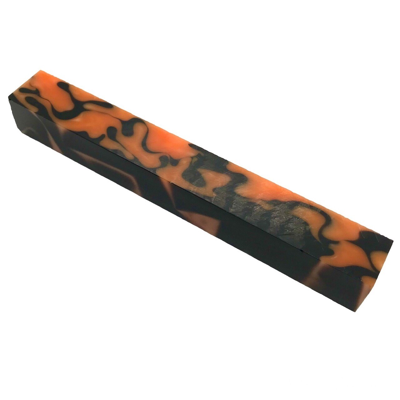 Orange and Black Acrylic Blank
