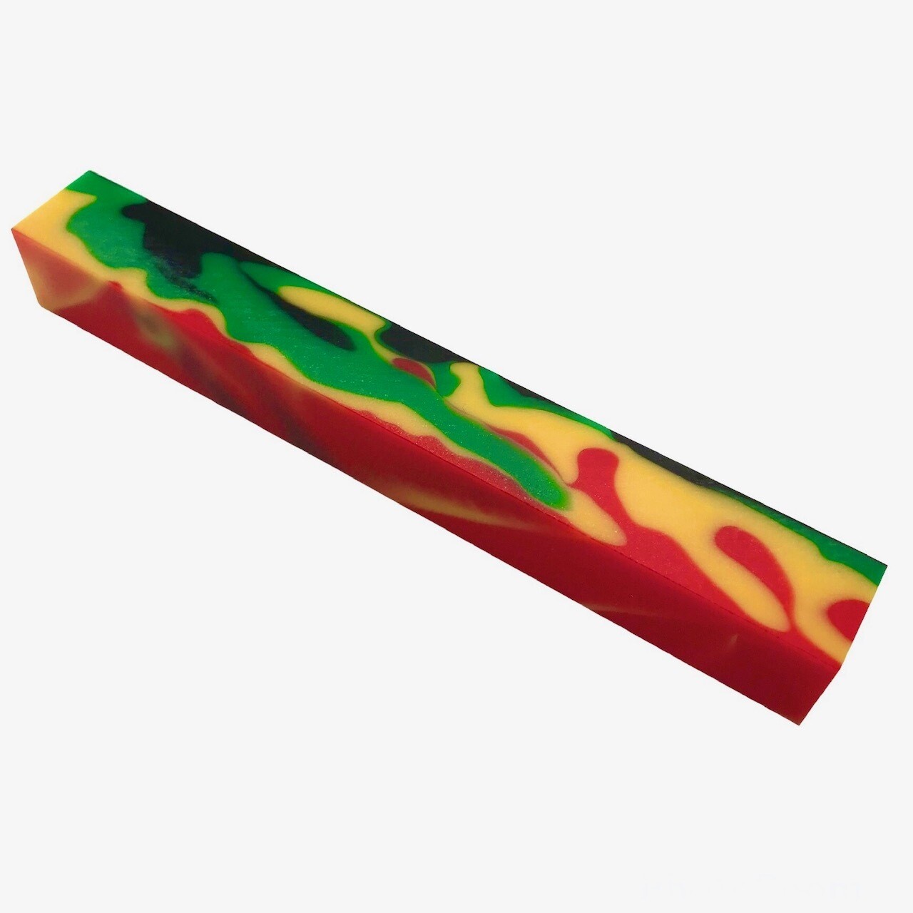 Black, Green, Yellow and Red Acrylic Blank