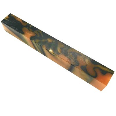 Amber and Black Acrylic Blank