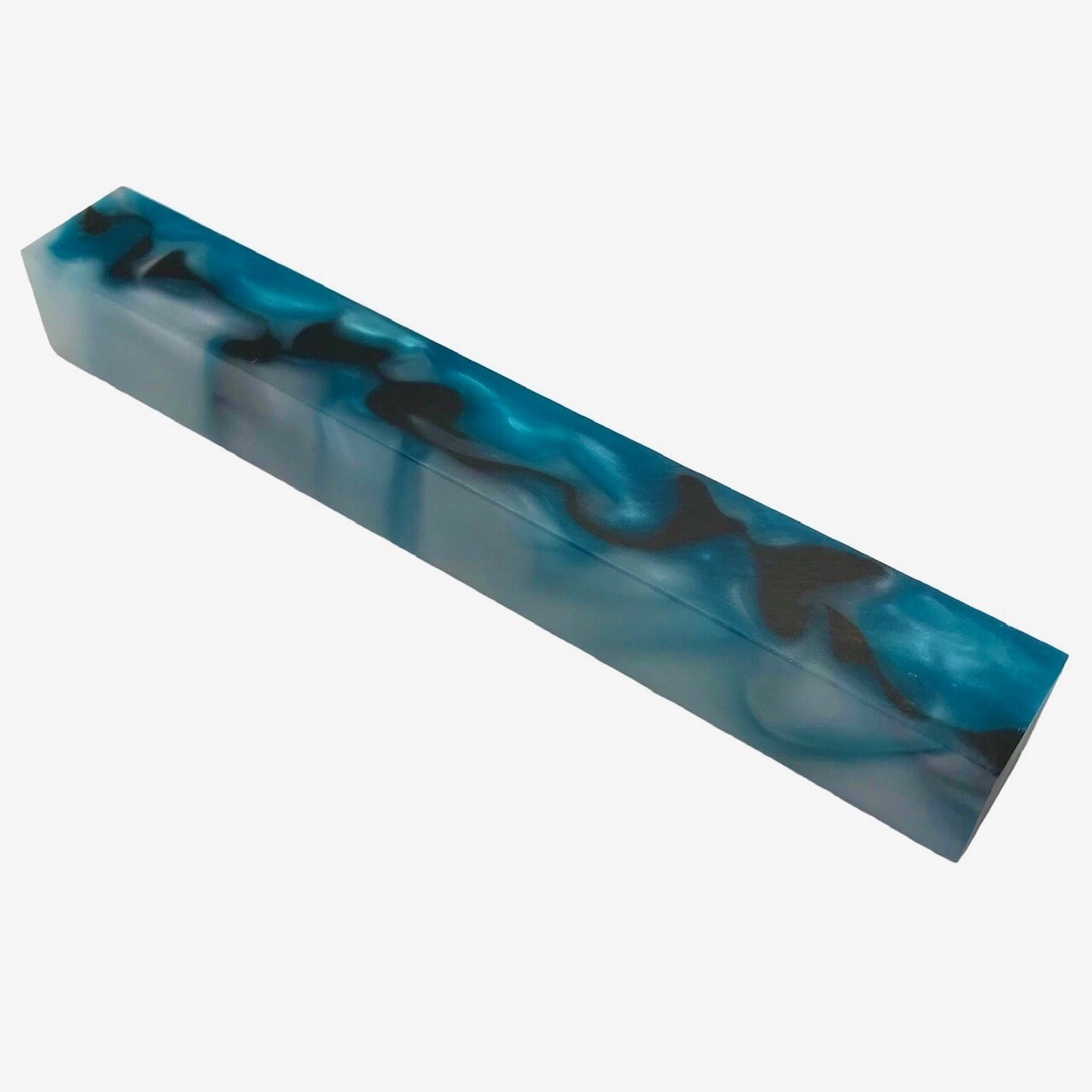 Light Blue, Black and White Acrylic Blank
