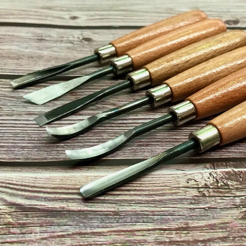 6 Piece Carving Tool Set