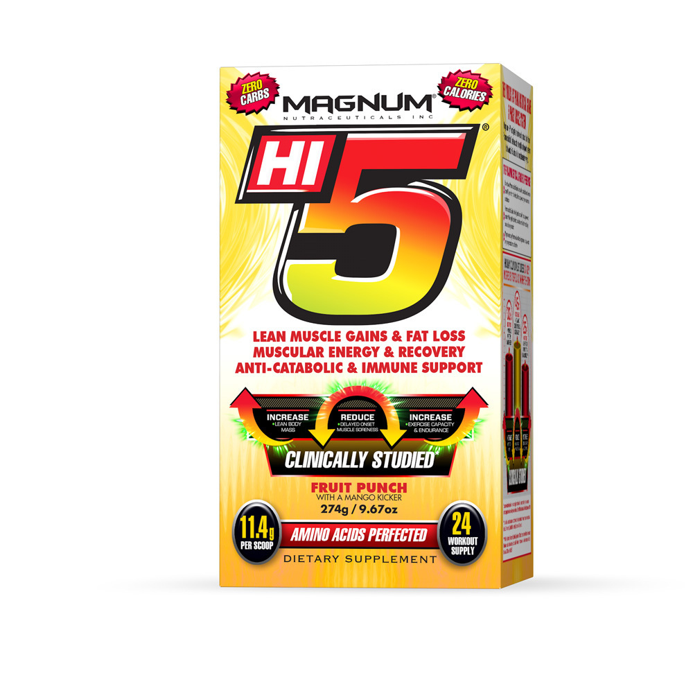 Magnum Hi-5 Fruit Punch with a Mango Kicker 24 servings with sample pack
