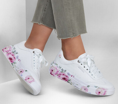 Skechers Cordova, Sneakers Hvit M/blomster