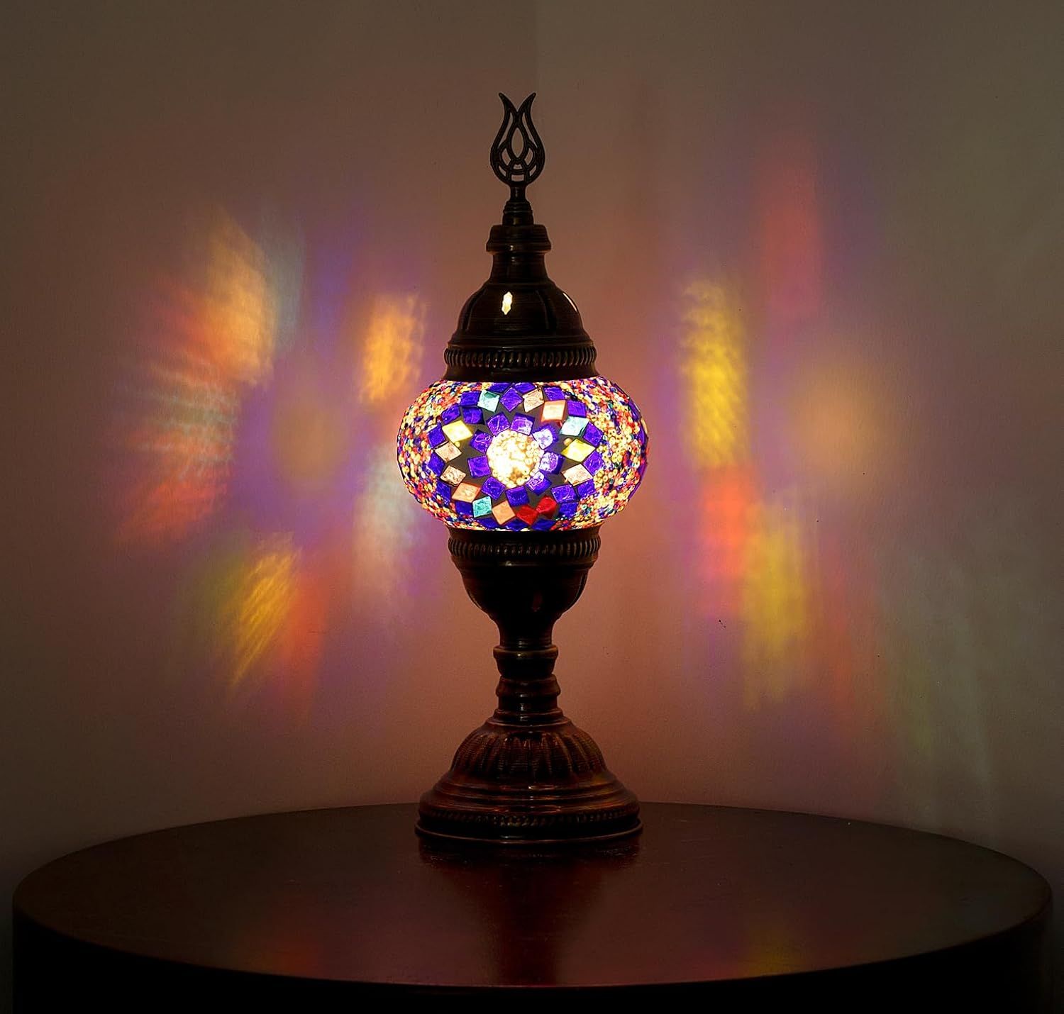 Mosaic Moon Lamp