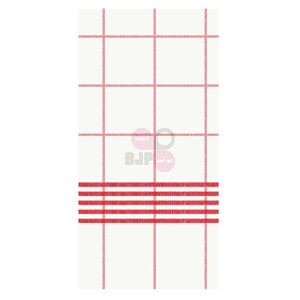 Servetten Rood Geruit 48x48cm 1/8 vouw - Dunisoft