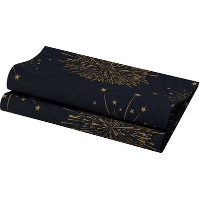 Servetten Sparkly Black-40x40cm-Bio Dunisoft