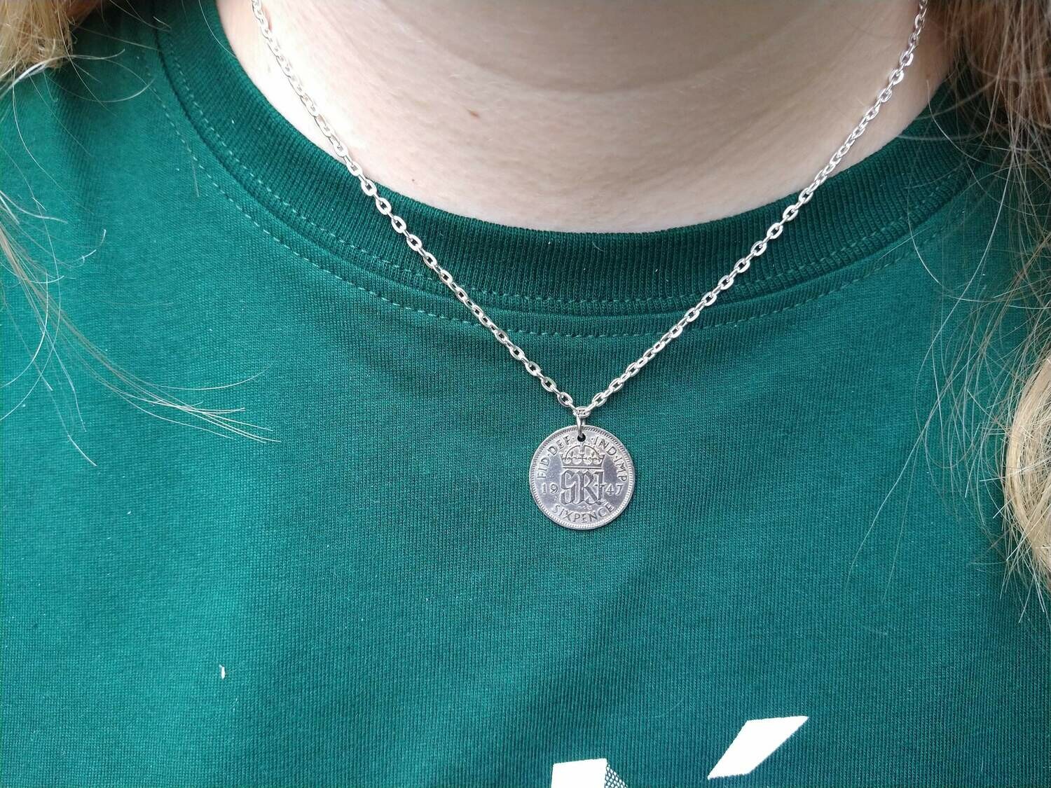 1947 Sixpence necklace