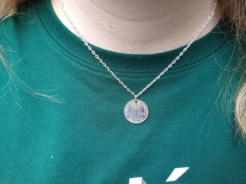 1947 Sixpence necklace