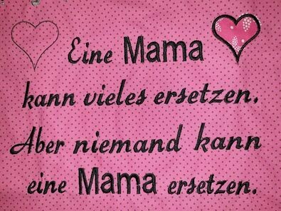 Stickdatei Spruch "Mama" 13x18