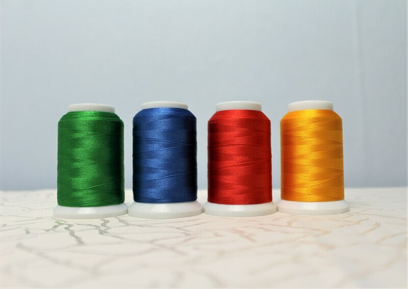 Set Grundfarben (gelb, rot, grün blau, Garn je 1000m * Set Grundfarben (gelb, rot, grün blau, Garn je 1000m *