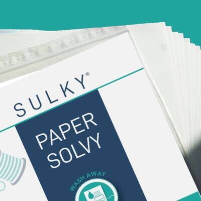 Sulky Paper Solvy, 12 Blatt a 21,6 cm x 28 cm
