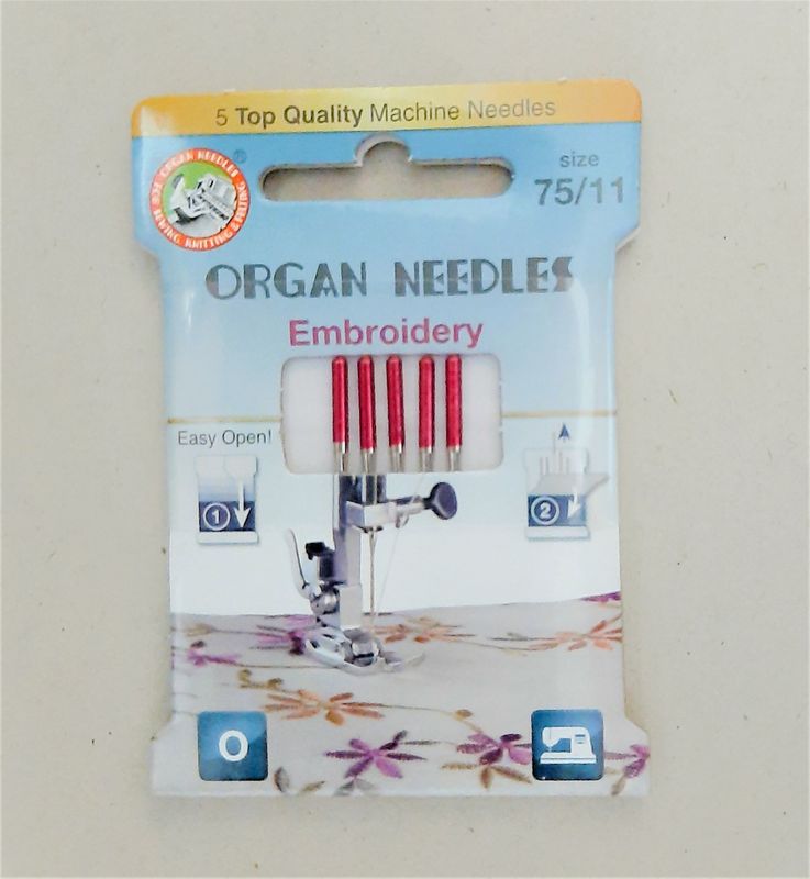 ORGAN Embroidery Nadeln, Stärke 75 - Flachkolben ORGAN Embroidery Nadeln, Stärke 75 - Flachkolben