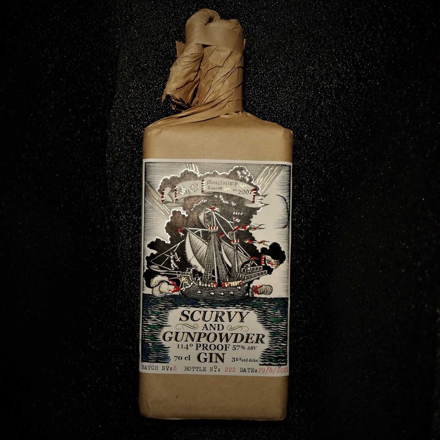 Scurvy &amp; Gunpowder, Proof Gin 700ml x 1