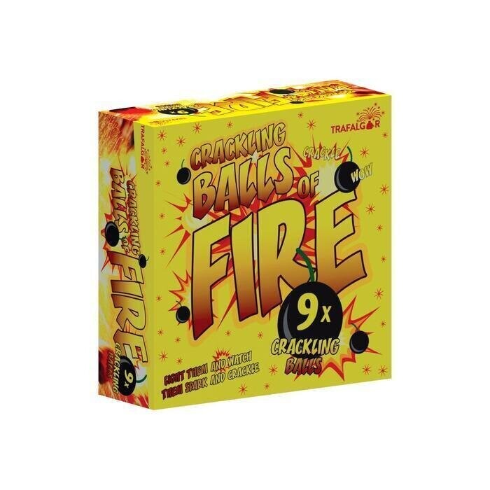 CRACKLING BALLS OF FIRE (PACK OF 9)