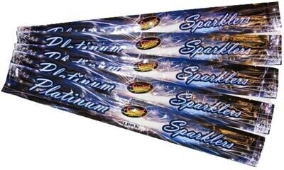PLATINUM SPARKLERS (16INCH) (5 PACK)