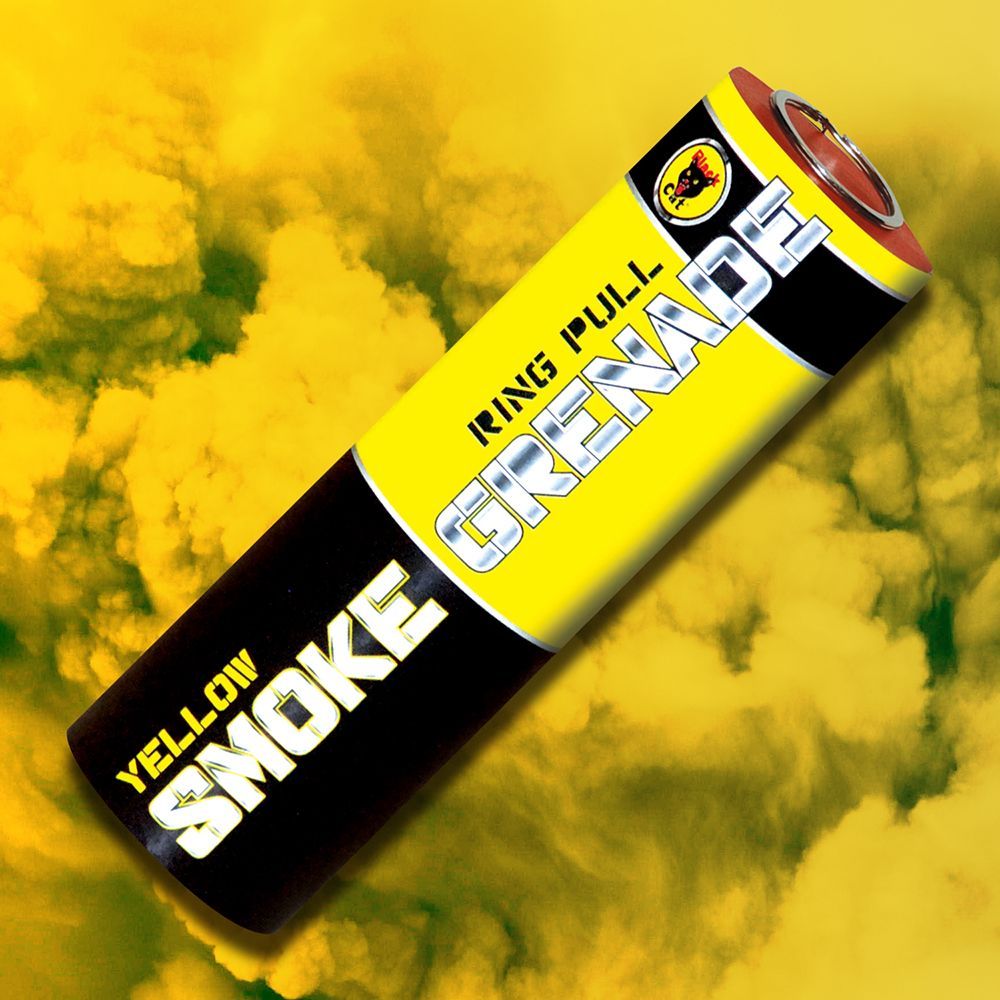 BLACK CAT SMOKE GRENADE  (YELLOW)