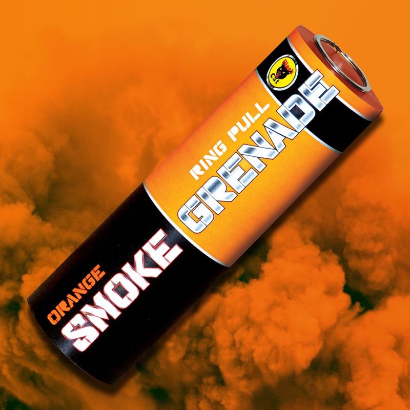 BLACK CAT SMOKE GRENADE  (ORANGE)