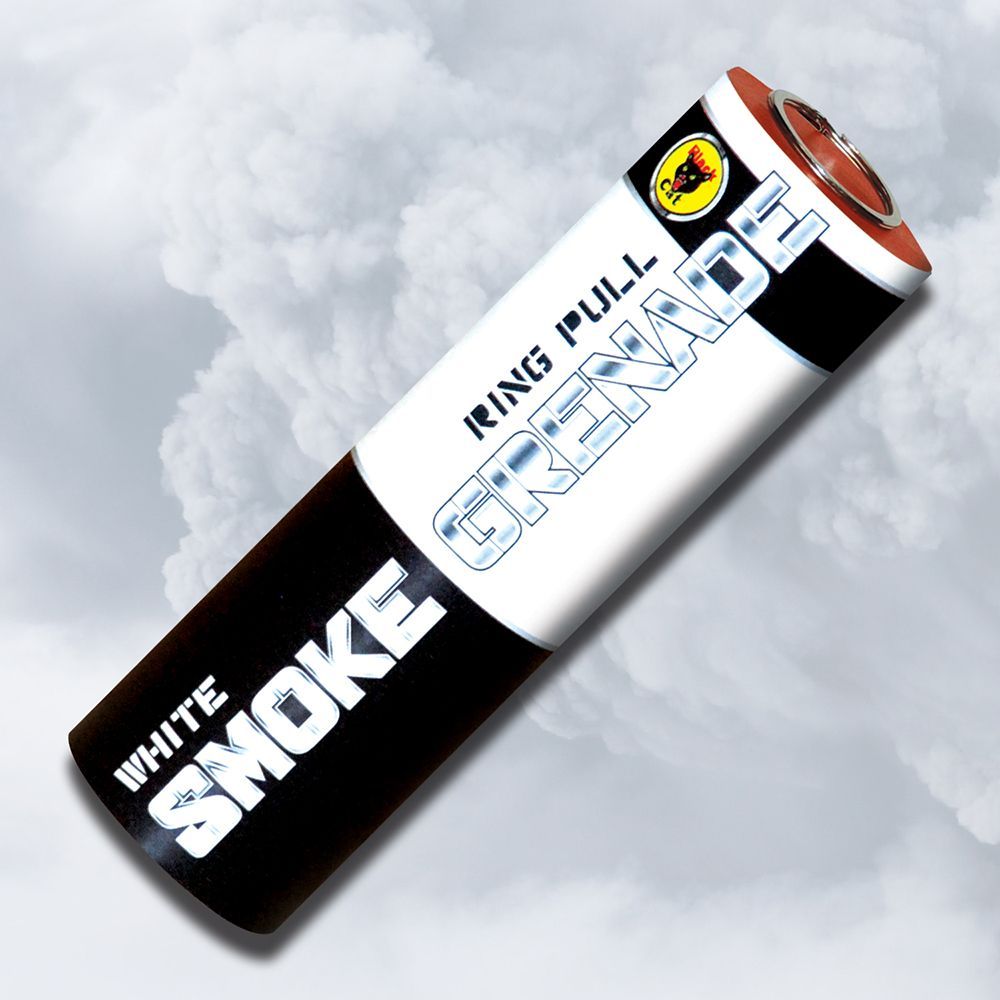 BLACK CAT SMOKE GRENADE  (WHITE)