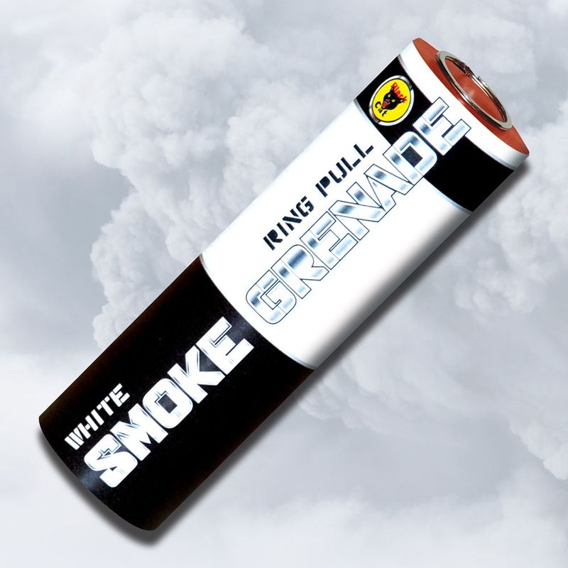 BLACK CAT SMOKE GRENADE  (WHITE)