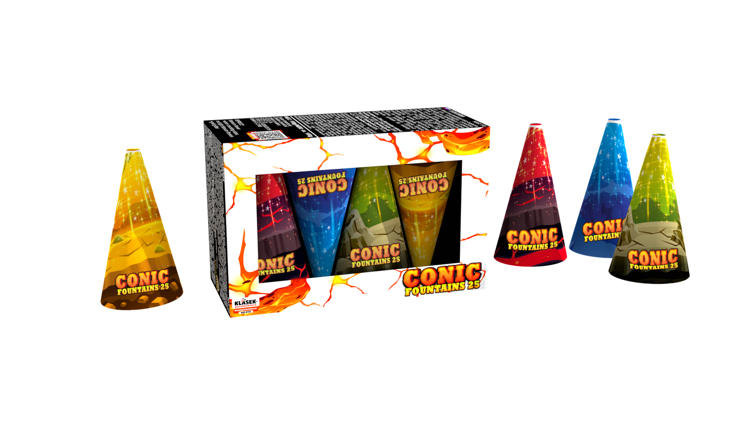 CONIC FOUNTAIN ( 4 PACK)