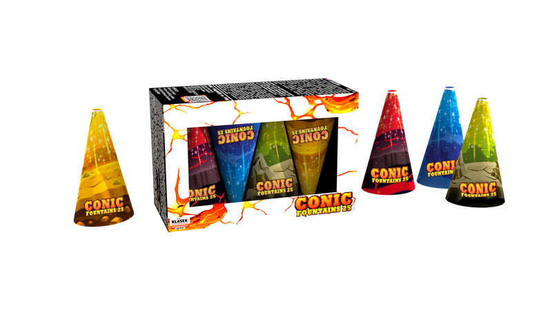CONIC FOUNTAIN ( 4 PACK)