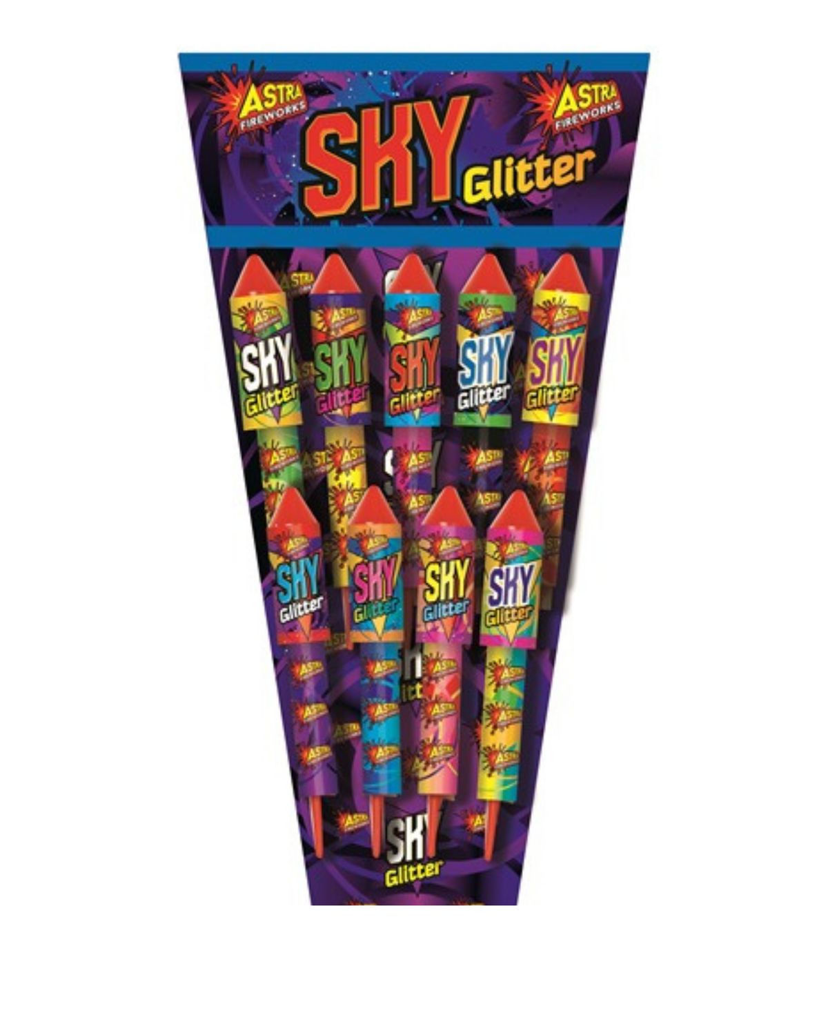 SKY GLITTER (9 ROCKETS)