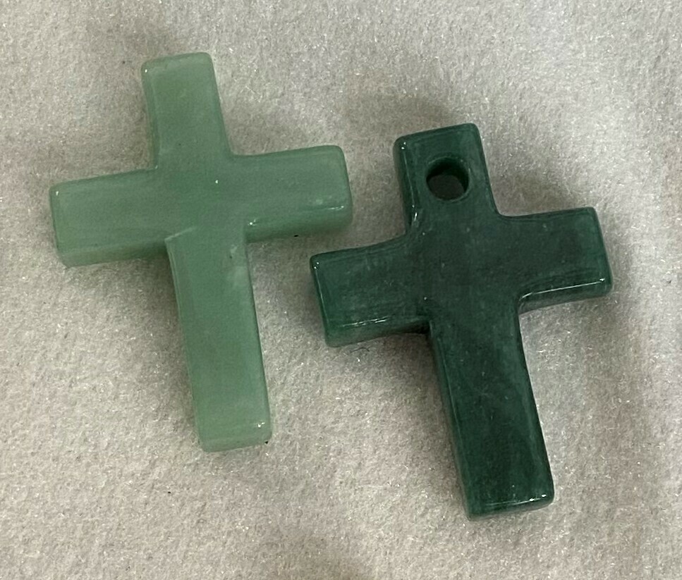 Beautiful aventurine gemstone crosses