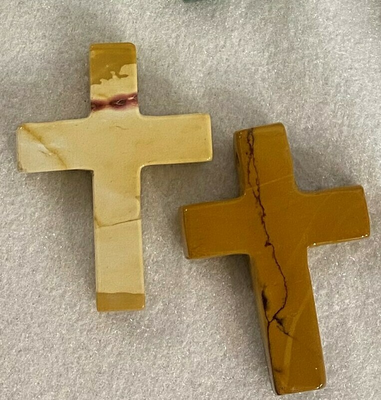 Mookaite Jasper gemstone crosses