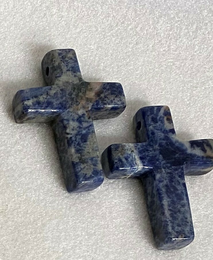 Beautiful Sodalite gemstone crosses