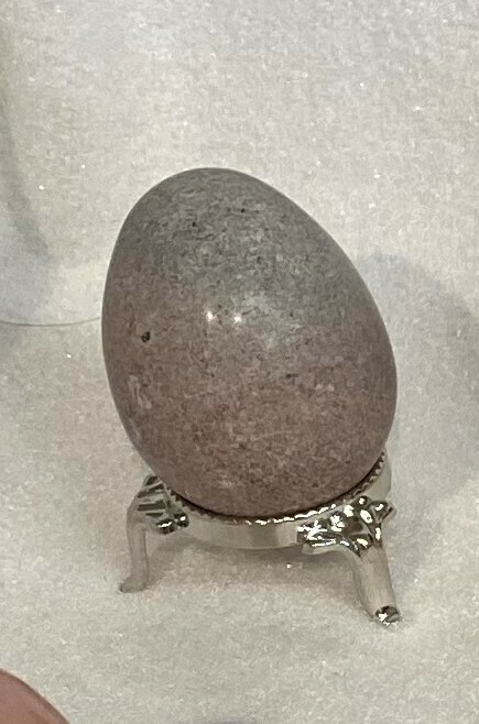 Unique purple jasper egg