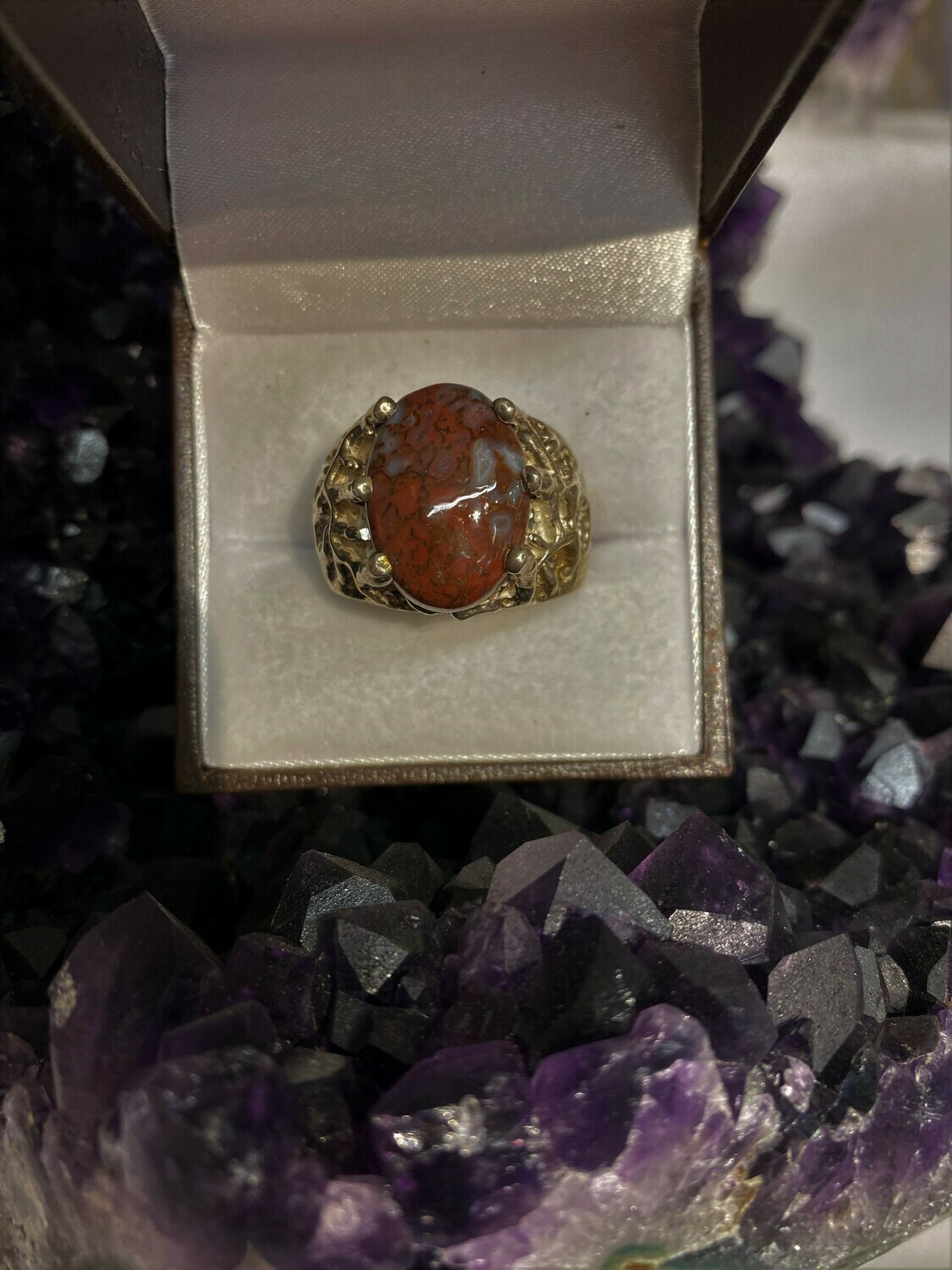 Multi-color Men&#39;s Dinosaur Bone Ring