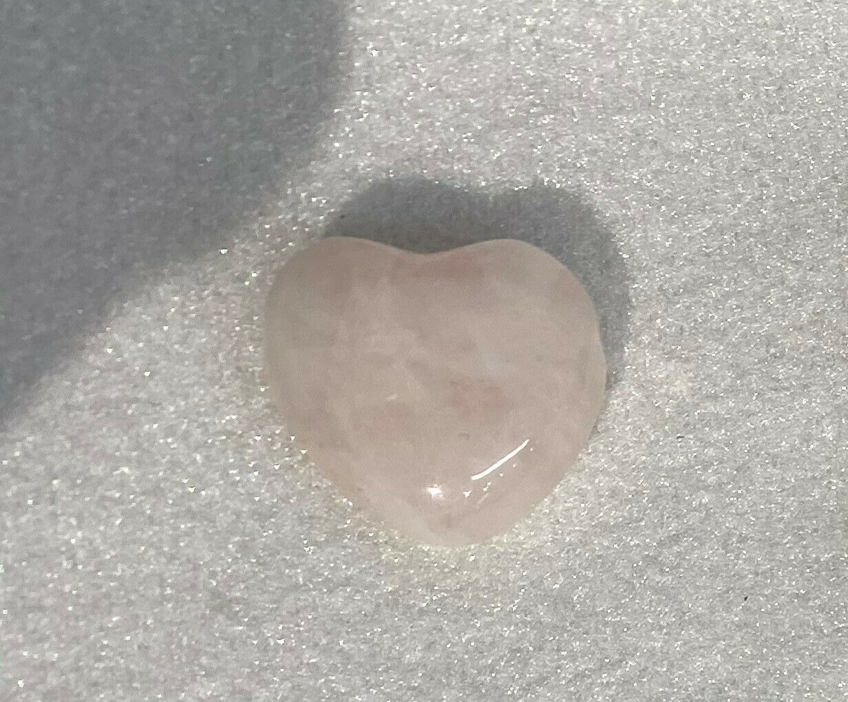 Rose Quartz Drilled heart
