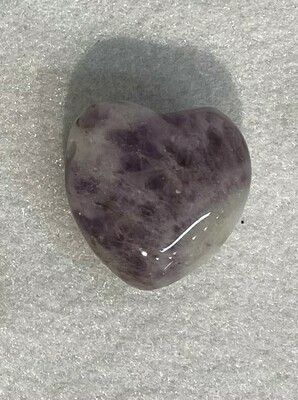 Amethyst Drilled Heart