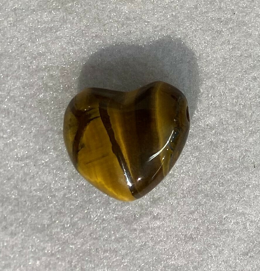 TigerEye Drilled Heart