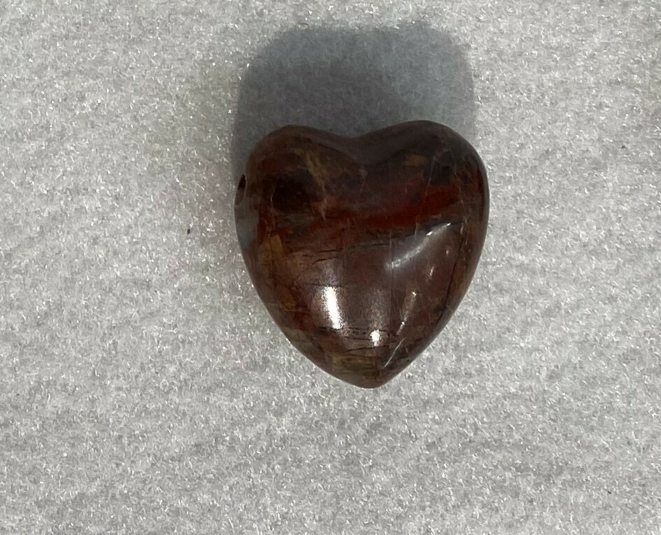 Red Jasper drilled heart
