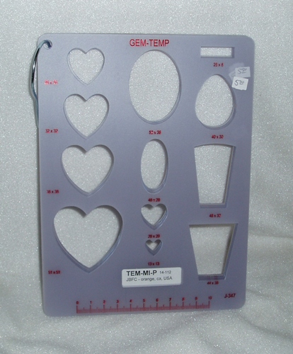 GEM-TEMP template for cabochons or wood blanks