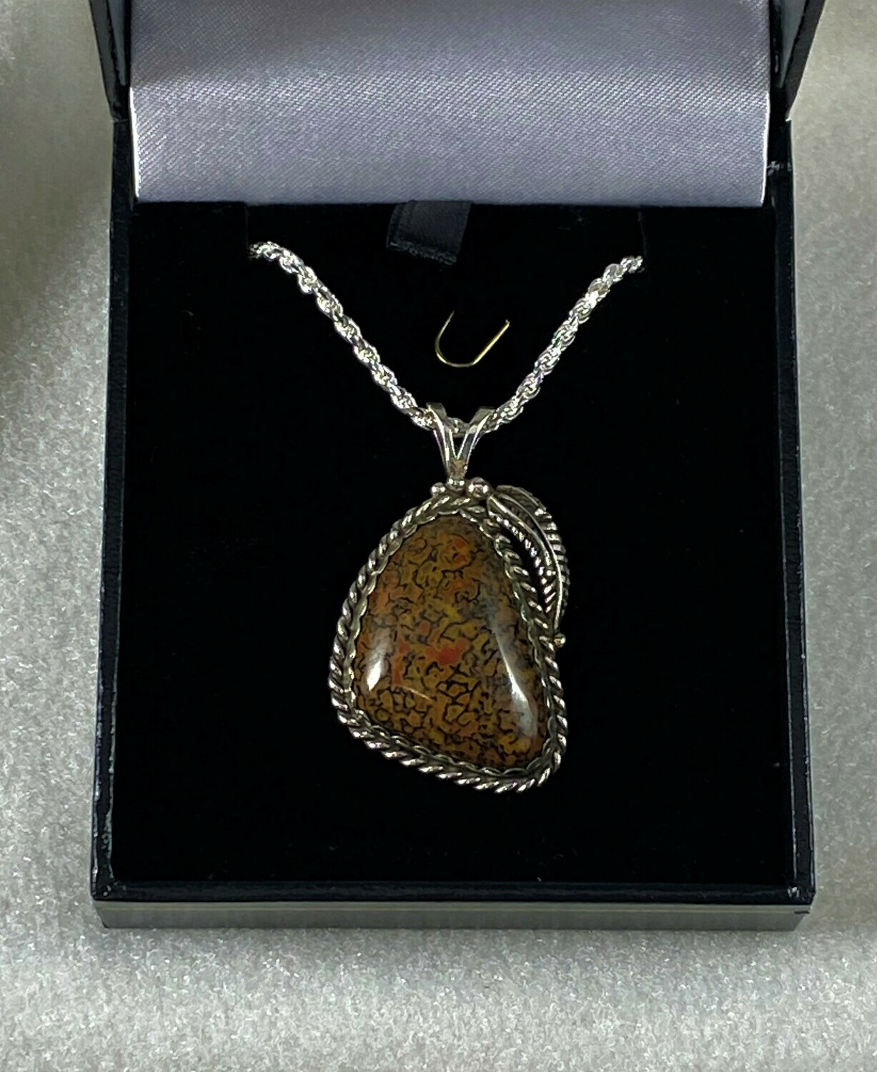 SOLD ! Outstanding Gem Bone Pendant