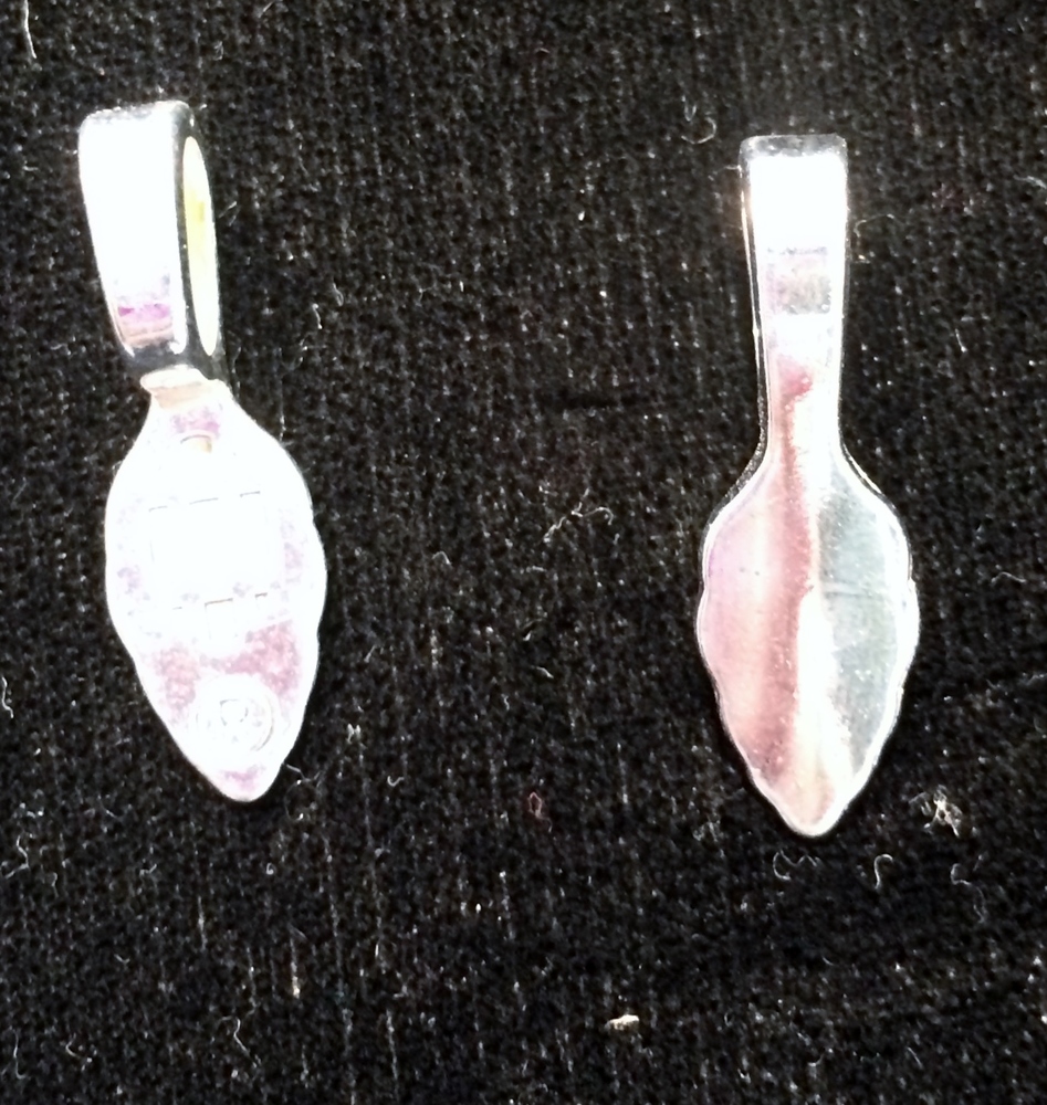 Small - Easy glue on bails - silver colored