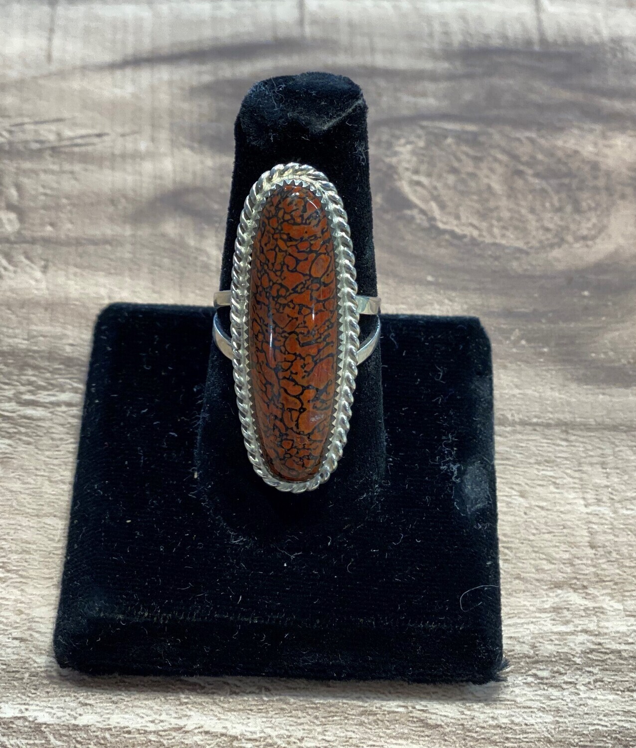SOLD. Stunning multi-color gem bone ring